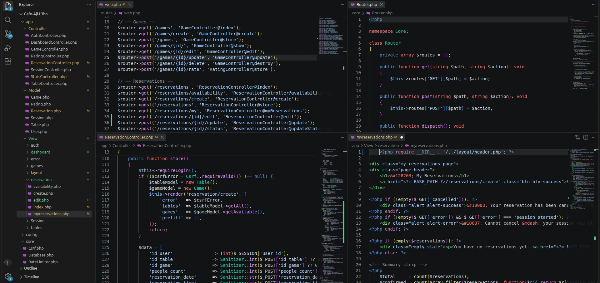 Custom MVC architecture